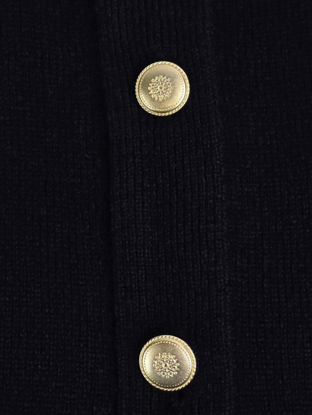 Vintage Pendleton Classic 100% Virgin Wool Black Cardigan Sweater XL - Picture 4 of 7